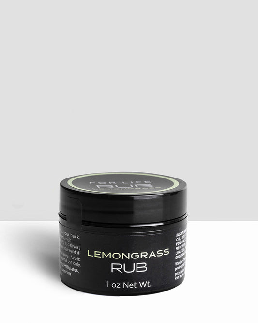 Lemongrass Scented Hemp Rub
